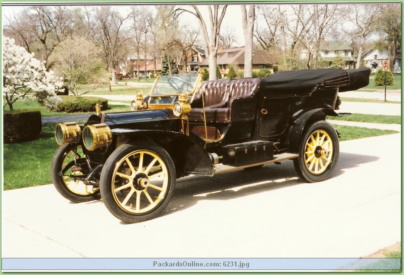 1908 Packard Model 30 7 Pas Touring